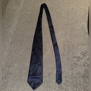 Navy Blue Patterned Tie